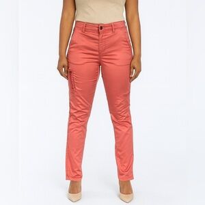 MOS MOSH Cotton Spandex Valerian Skinny Pant in Faded Rose Multi Pocket Sz 27